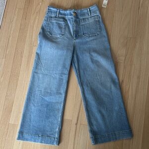 Women's Blue Wide-Leg Jeans